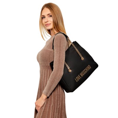 THE BOLD LOVE HAMMERED SHOPPING BAG